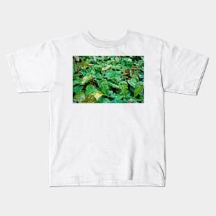 Red and Green Tropics Kids T-Shirt